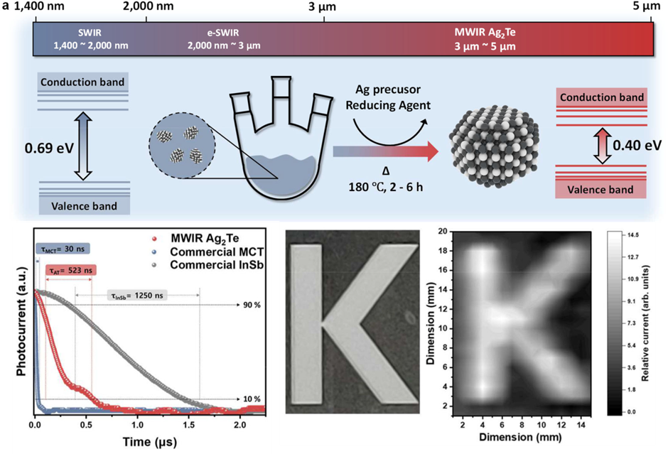 Non-toxic Silver Telluride Colloidal Quantum Dot Mid-infrared Photodetector 이미지